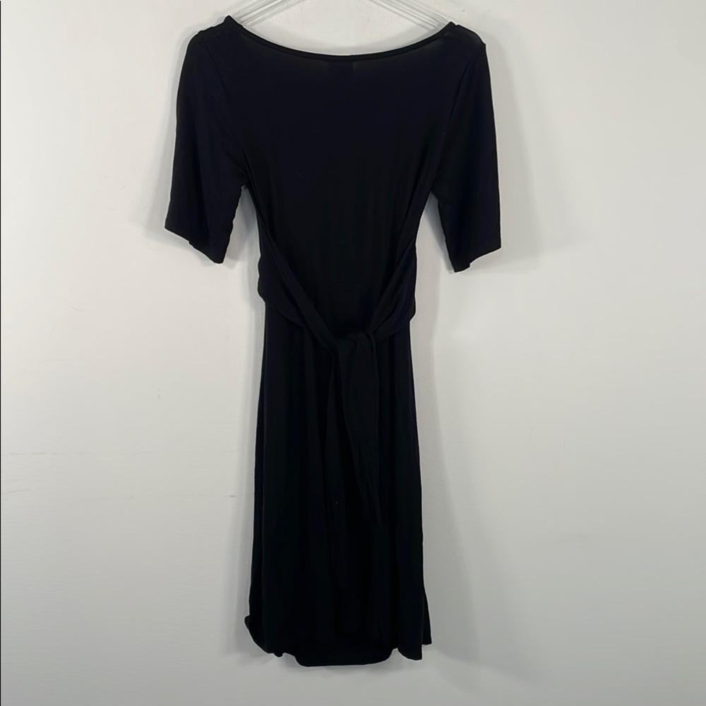 Boob Design Black Tencel Maternity Nursing Dress Short Sleeve Small EP 1127499 - Picture 10 of 10